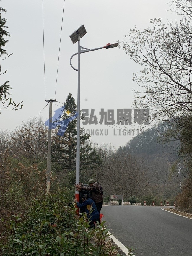 安徽六安舒城县7米40瓦太阳能路灯项目